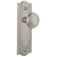 thumbnail image 1 of Nostalgic Warehouse Meadows Plate with Deco Knob Passage 2 375 Satin Nickel, 1 of 1
