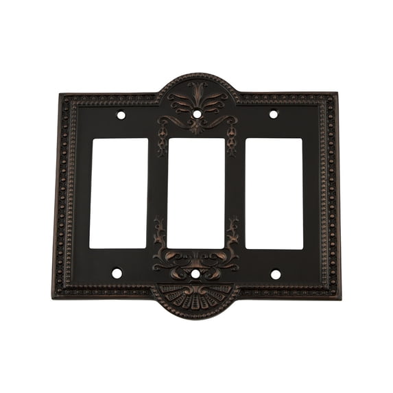 Nostalgic Warehouse Mea_Swplt_R3 Meadows Victorian Vintage 3 Gang Triple Rocker Light
