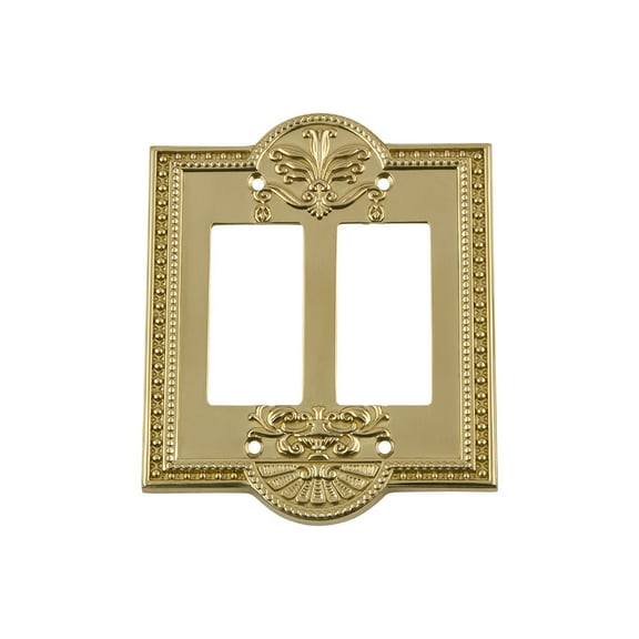 Nostalgic Warehouse Mea_Swplt_R2 Meadows Vintage Victorian 2 Gang Double Rocker Light