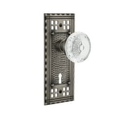 Nostalgic Warehouse Meadows Passage Door Knob with Craftsman Plate