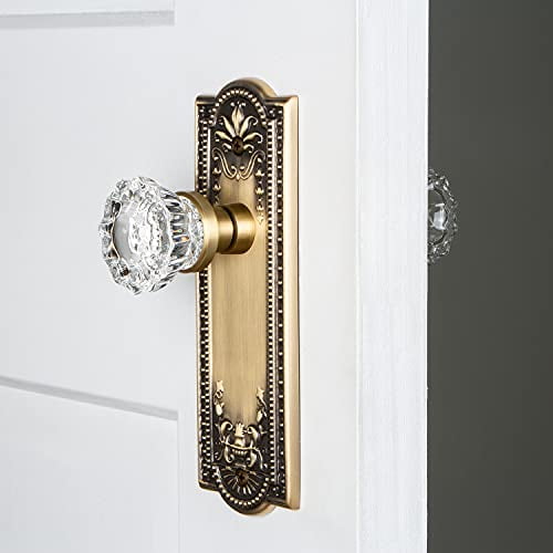 Nostalgic Warehouse Meadows Plate & Interior Crystal Door Knob