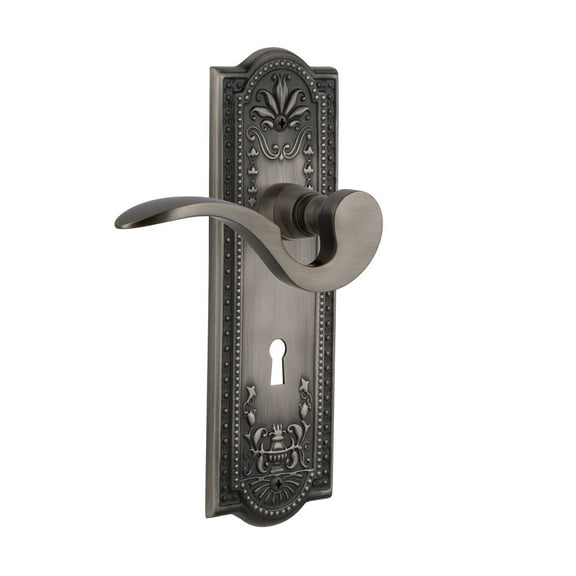 Nostalgic Warehouse Meaman_Psg_234_Kh Manor Passage Door Lever Set - Grey