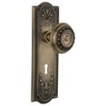 thumbnail image 1 of Nostalgic Warehouse Meamea_Psg_234_Kh Meadows Solid Brass Passage Door Knob Set - Brass, 1 of 6