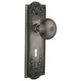 thumbnail image 1 of Nostalgic Warehouse Meanyk_Dp_Kh New York Solid Brass Dummy Door Knob Set - Grey, 1 of 3