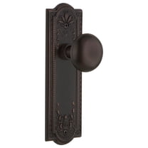 Nostalgic Warehouse Meanyk_Dp_Nk New York Solid Brass Dummy Door Knob Set - Bronze