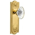 thumbnail image 1 of Nostalgic Warehouse Meaofc_Prv_238_Nk Vintage Fluted Crystal Flower Privacy Door Knob Set, 1 of 1