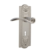 Nostalgic Warehouse Measwn_Psg_234_Kh Swan Passage Door Lever Set - Nickel