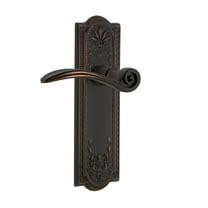 Nostalgic Warehouse Measwn_Sd_Nk_Lh Swan Left Handed Non-Turning One-Sided Door Lever -