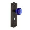 thumbnail image 1 of nostalgic warehouse waldorf cobalt door knob with meadows plate, 1 of 1