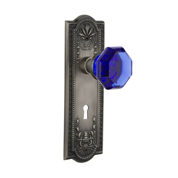 Nostalgic Warehouse Meawac_Psg_234_Kh Meadows Solid Brass Rose Passage Door Knob Set -