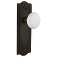 thumbnail image 1 of Nostalgic Warehouse Meawhi_Prv_234_Nk Vintage Farmhouse White Porcelain Privacy Door Knob, 1 of 4