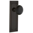 thumbnail image 1 of Nostalgic Warehouse Misblk_Dp_Nk Vintage Black Porcelain Dummy Door Knob Set - Bronze, 1 of 3