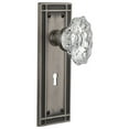 thumbnail image 1 of Nostalgic Warehouse Mischa_Prv_238_Kh Vintage Chateau Fluted Crystal Privacy Door Knob Set, 1 of 1