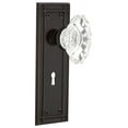 thumbnail image 1 of Nostalgic Warehouse Mischa_Prv_238_Kh Vintage Chateau Fluted Crystal Privacy Door Knob Set, 1 of 1