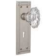 thumbnail image 1 of Nostalgic Warehouse Mischa_Psg_234_Kh Vintage Chateau Fluted Crystal Passage Door Knob Set, 1 of 5