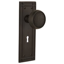 Nostalgic Warehouse Miscra_Sd_Kh Craftsman Solid Brass Single Dummy Door Knob - Bronze