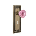 thumbnail image 1 of Nostalgic Warehouse Miscrp_Mrt_214_Kh Mission Solid Brass Rose Vintage Retrofit Entry Door, 1 of 5