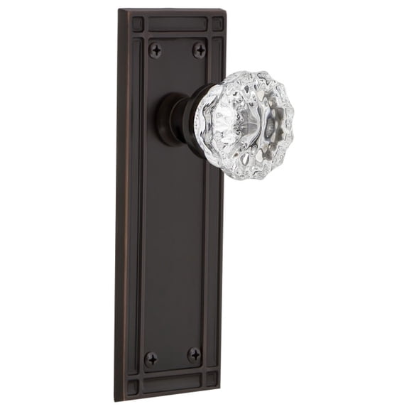 Nostalgic Warehouse Miscry_Psg_238_Nk Vintage Fluted Crystal Passage Door Knob Set -