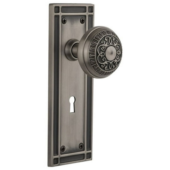 Nostalgic Warehouse Misead_Prv_238_Kh Egg And Dart Solid Brass Privacy Door Knob Set -