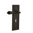 thumbnail image 1 of Nostalgic Warehouse Misflr_Prv_234_Kh Fleur Privacy Door Lever Set - Bronze, 1 of 1