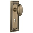 thumbnail image 1 of Nostalgic Warehouse Mishom_Psg_238_Kh Homestead Solid Brass Passage Door Knob Set - Brass, 1 of 1