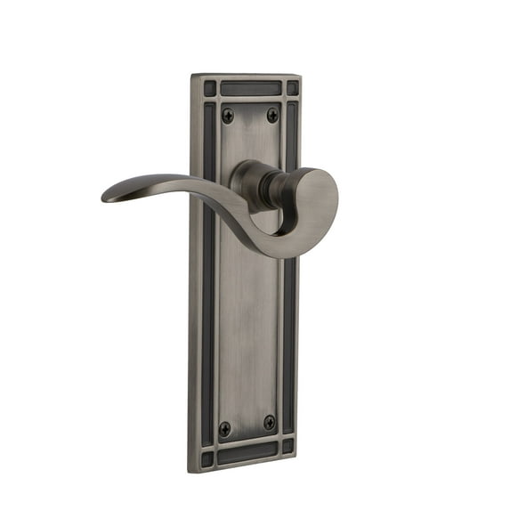Nostalgic Warehouse Misman_Psg_234_Nk Manor Passage Door Lever Set - Grey