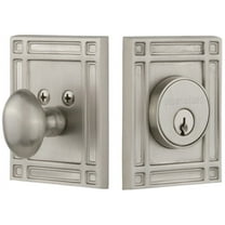 Nostalgic Warehouse Mismis_1Cyl_234_Na Mission Solid Brass Single Cylinder Deadbolt -
