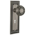 thumbnail image 1 of Nostalgic Warehouse Mismis_Psg_234_Kh Mission Solid Brass Passage Door Knob Set - Grey, 1 of 5