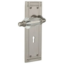 Nostalgic Warehouse Misprl_Psg_238_Kh Parlor Solid Brass Passage Lever Set - Nickel