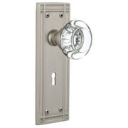 Nostalgic Warehouse Misrcc_Psg_238_Kh Round Clear Crystal Solid Brass Passage Door Knob