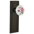 thumbnail image 1 of Nostalgic Warehouse Misros_Prv_234_Nk Rose Porcelain Solid Brass Privacy Door Knob Set -, 1 of 5