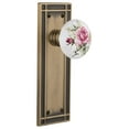thumbnail image 1 of Nostalgic Warehouse Misros_Prv_238_Nk Rose Porcelain Solid Brass Privacy Door Knob Set -, 1 of 1