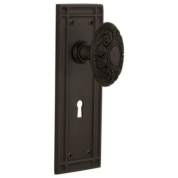 Nostalgic Warehouse Misvic_Sd_Kh Victorian Solid Brass Single Dummy Door Knob - Bronze