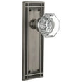 thumbnail image 1 of Nostalgic Warehouse Miswal_Dp_Nk Waldorf Lead Crystal Dummy Door Knob Set - Grey, 1 of 1