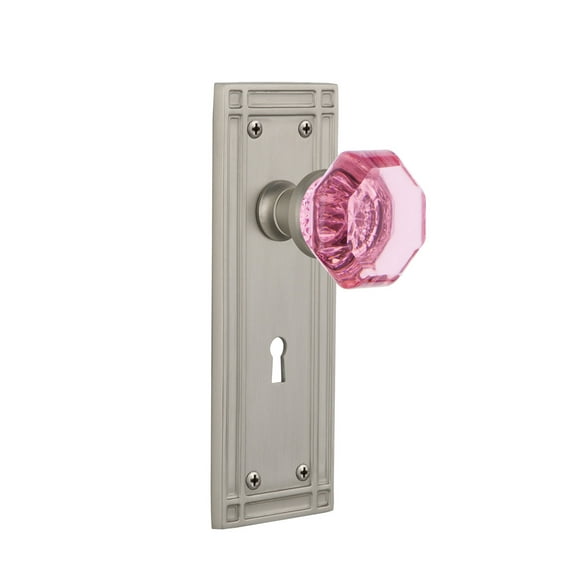 Nostalgic Warehouse Miswap_Sd_Kh Mission Solid Brass Rose Single Dummy Door Knob - Nickel