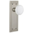 thumbnail image 1 of Nostalgic Warehouse Miswhi_Psg_238_Nk White Porcelain Solid Brass Passage Door Knob Set -, 1 of 1
