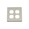 thumbnail image 1 of Nostalgic Warehouse Nyk_Swplt_D2 New York Luxury Solid Brass 2 Gang Double Duplex Wall, 1 of 7