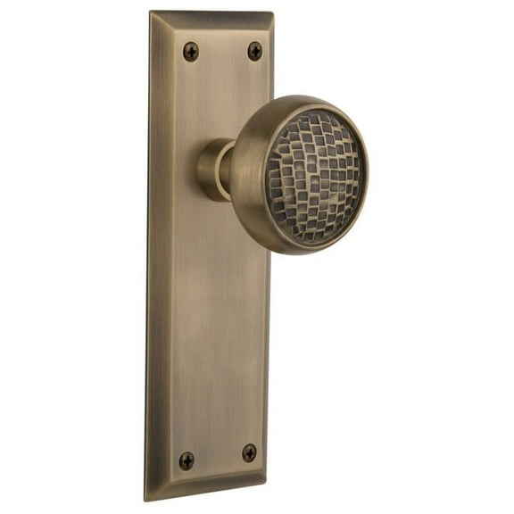 Nostalgic Warehouse Nykcra_Prv_238_Nk Craftsman Solid Brass Privacy Door Knob Set - Brass