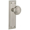 thumbnail image 1 of Nostalgic Warehouse Nykdec_Prv_234_Nk Deco Solid Brass Privacy Door Knob Set - Nickel, 1 of 7