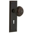 thumbnail image 1 of Nostalgic Warehouse Nykead_Dp_Kh Egg And Dart Solid Brass Dummy Door Knob Set - Bronze, 1 of 1