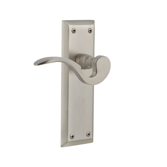 Nostalgic Warehouse Nykman_Sd_Nk_Rh Manor Non-Turning One-Sided Door Lever - Nickel