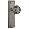 thumbnail image 1 of Nostalgic Warehouse Nykmis_Psg_234_Nk Mission Solid Brass Passage Door Knob Set - Grey, 1 of 5