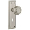 thumbnail image 1 of Nostalgic Warehouse Nykmis_Prv_238_Kh Mission Solid Brass Privacy Door Knob Set - Nickel, 1 of 1