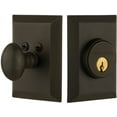 thumbnail image 1 of Nostalgic Warehouse Nyknyk_1Cyl_238_Na New York Solid Brass Single Cylinder Deadbolt -, 1 of 2