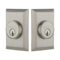 Nostalgic Warehouse Nyknyk_2Cyl_238_Na New York Solid Brass Double Cylinder Deadbolt -