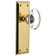 thumbnail image 1 of Nostalgic Warehouse Nykocc_Prv_238_Nk Oval Clear Crystal Solid Brass Privacy Door Knob Set, 1 of 1