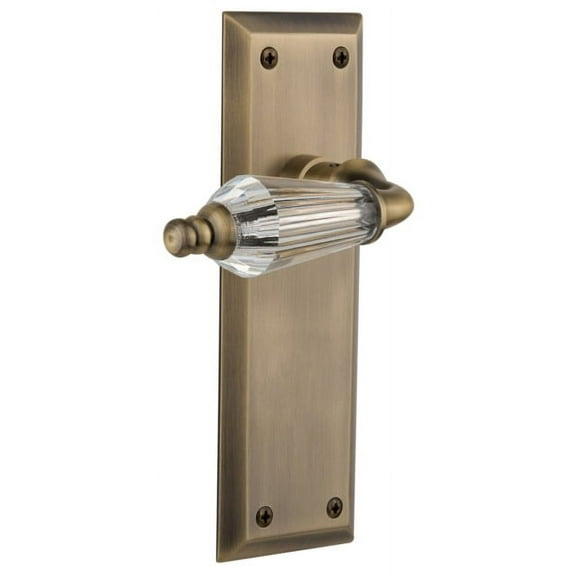 Nostalgic Warehouse Nykprl_Dp_Nk Parlor Solid Brass Dummy Lever Set - Brass