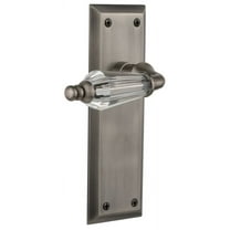 Nostalgic Warehouse Nykprl_Psg_234_Nk Parlor Solid Brass Passage Lever Set - Grey