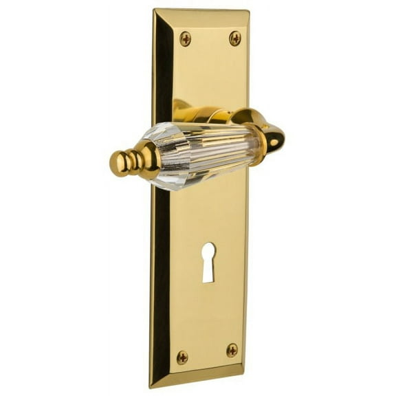 Nostalgic Warehouse Nykprl_Sd_Kh Parlor Solid Brass Single Dummy Lever - Brass