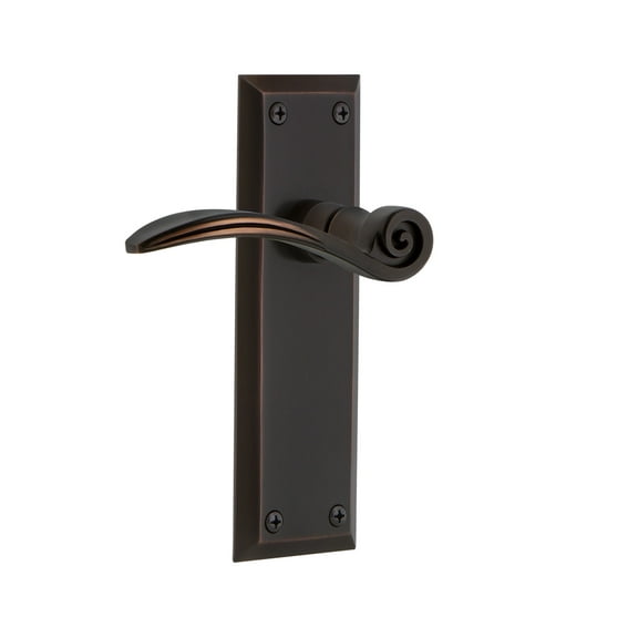 Nostalgic Warehouse Nykswn_Sd_Nk_Rh Swan Non-Turning One-Sided Door Lever - Bronze